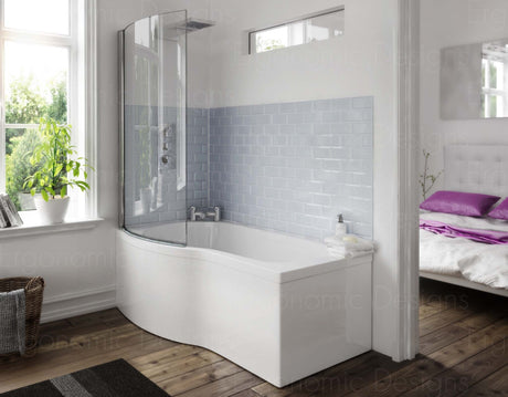 B Shape Baths - TAP 'N' SHOWER