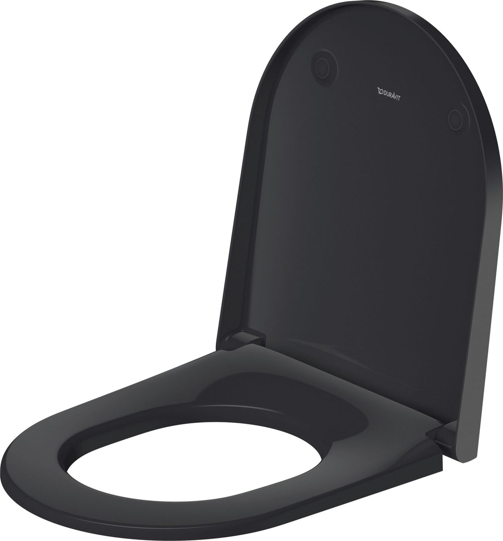 Duravit D-Neo anthracite soft close toilet seat and cover