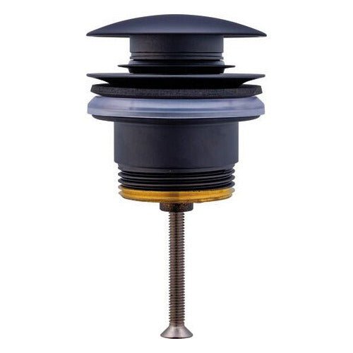 Duravit Push - Open Waste - Matt Black - 0050524600 - TAP 'N' SHOWER