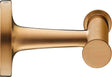 Duravit Starck T Wall Mounted Double Towel Hook 60 x 76 x 50mm - Brushed Bronze - 0099300400 - TAP 'N' SHOWER