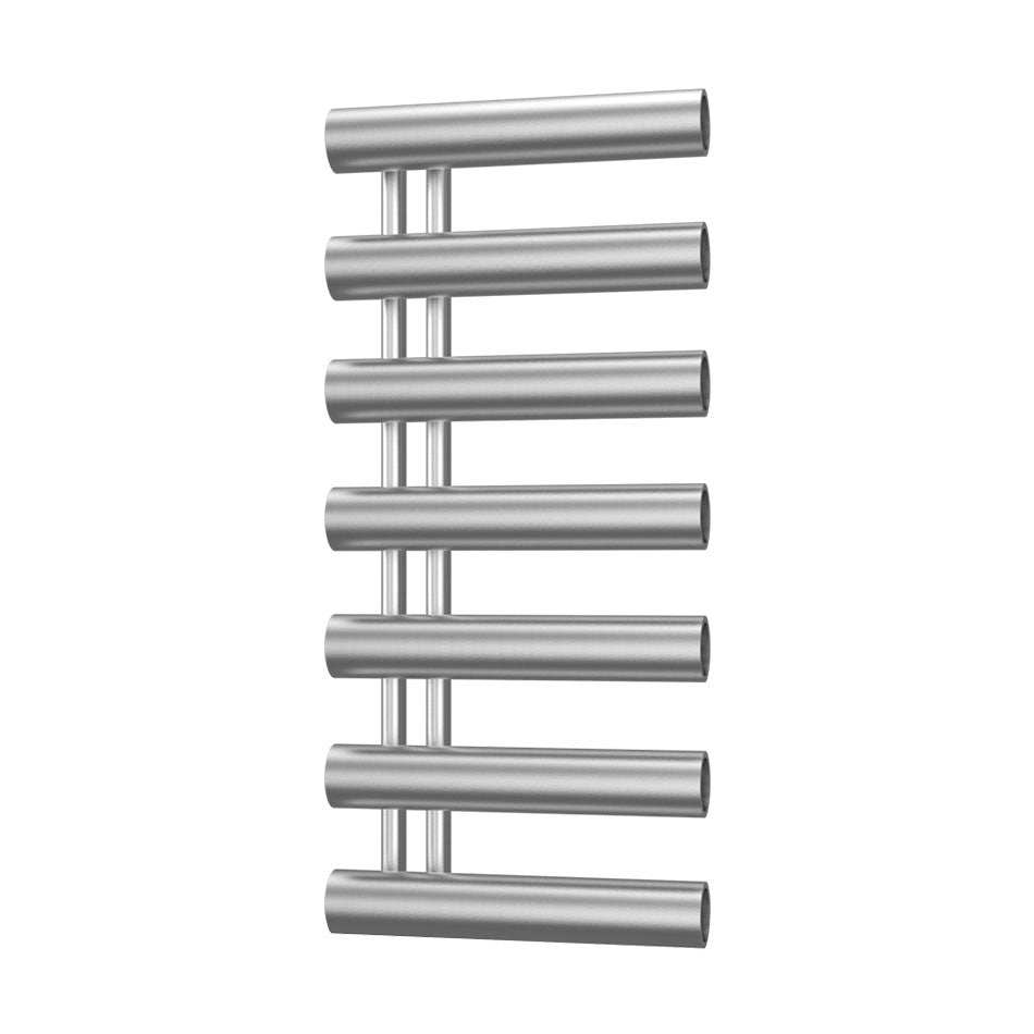 Radox Cannon 1156mm H stainless steel designer heated towel rail with horizontal bars and modern finish