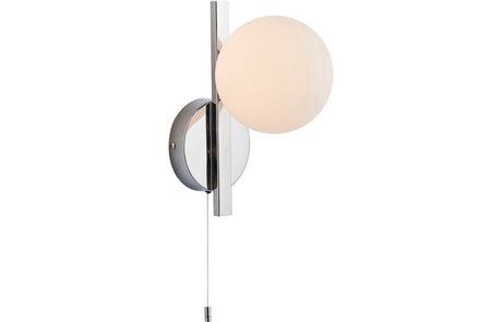 Prystine Slim Wall Light - Chrome - PRIS106306 - TAP 'N' SHOWER