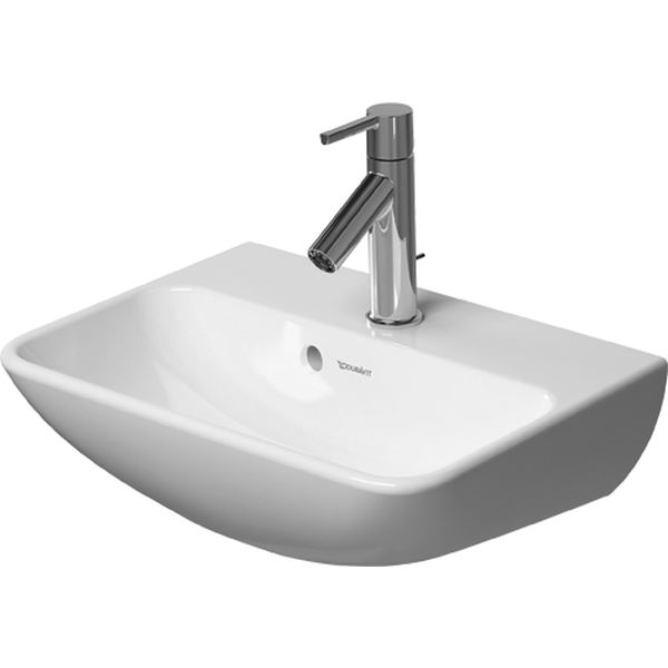 Duravit ME by Starck 450mm 1TH Handrinse Basin - White High Gloss - 0719450000 - TAP 'N' SHOWER