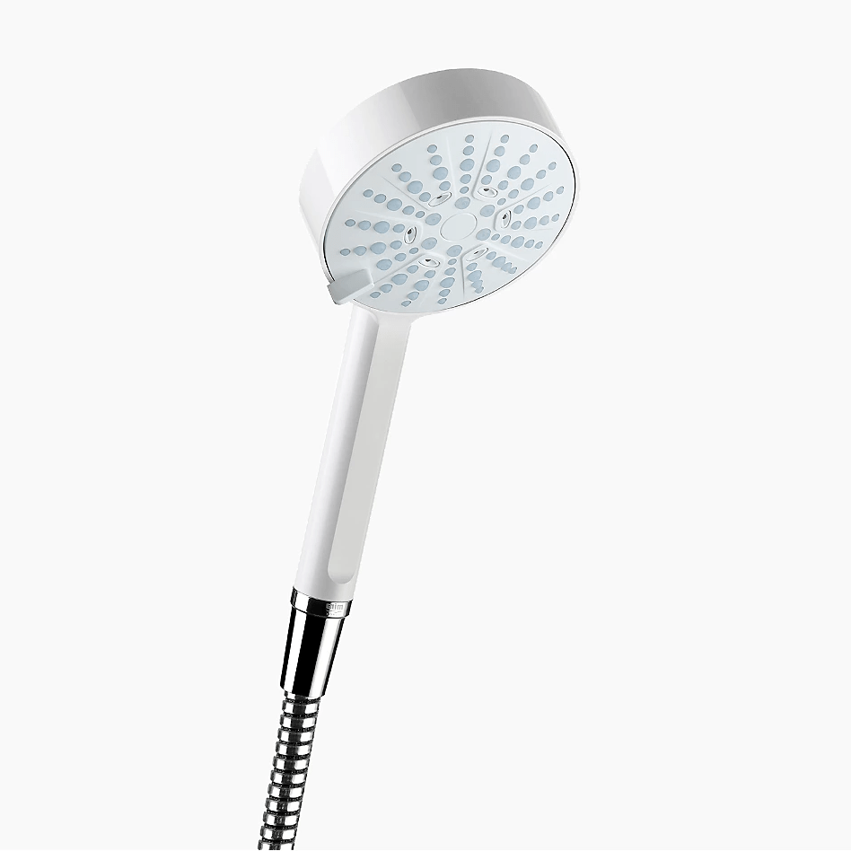 Mira Beat Four Spray Showerhead 11cm - White - 1.1605.238 - TAP 'N' SHOWER