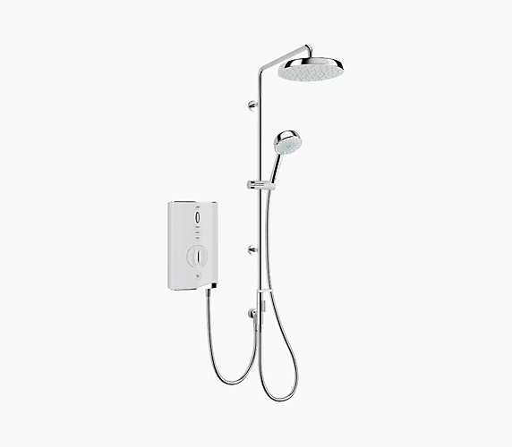 Mira Sport Max Dual (9.0 kW) Electric Shower - White/Chrome - 1.1746.829 - TAP 'N' SHOWER