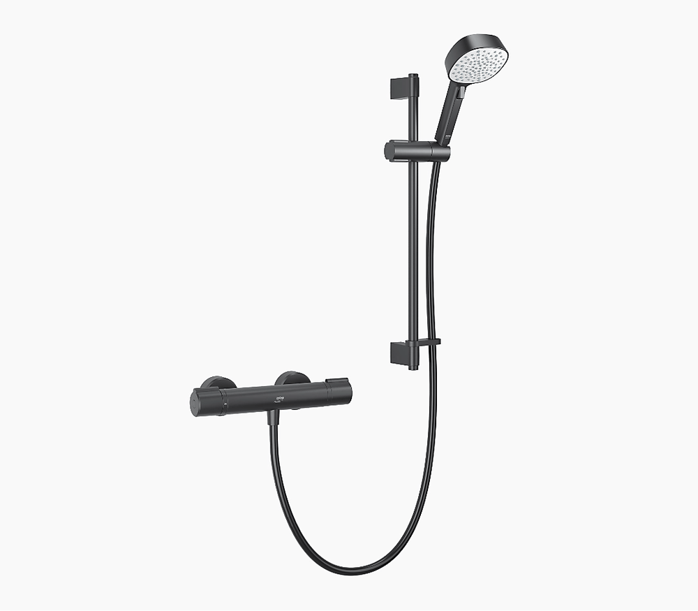 Mira Relate Exposed Mixer Shower - Matt Black - 1.1836.466 - TAP 'N' SHOWER
