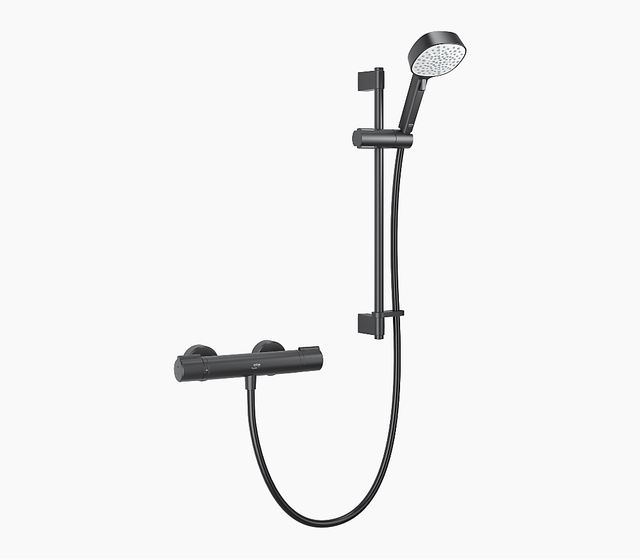 Mira Relate Exposed Mixer Shower - Matt Black - 1.1836.466 - TAP 'N' SHOWER