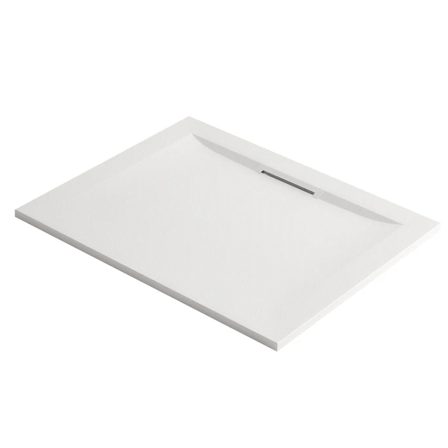 Mira Flight Level Stone Resin Rectangle Shower Tray with Waste 1200 x 800mm - White - 1.1898.106.WH - TAP 'N' SHOWER