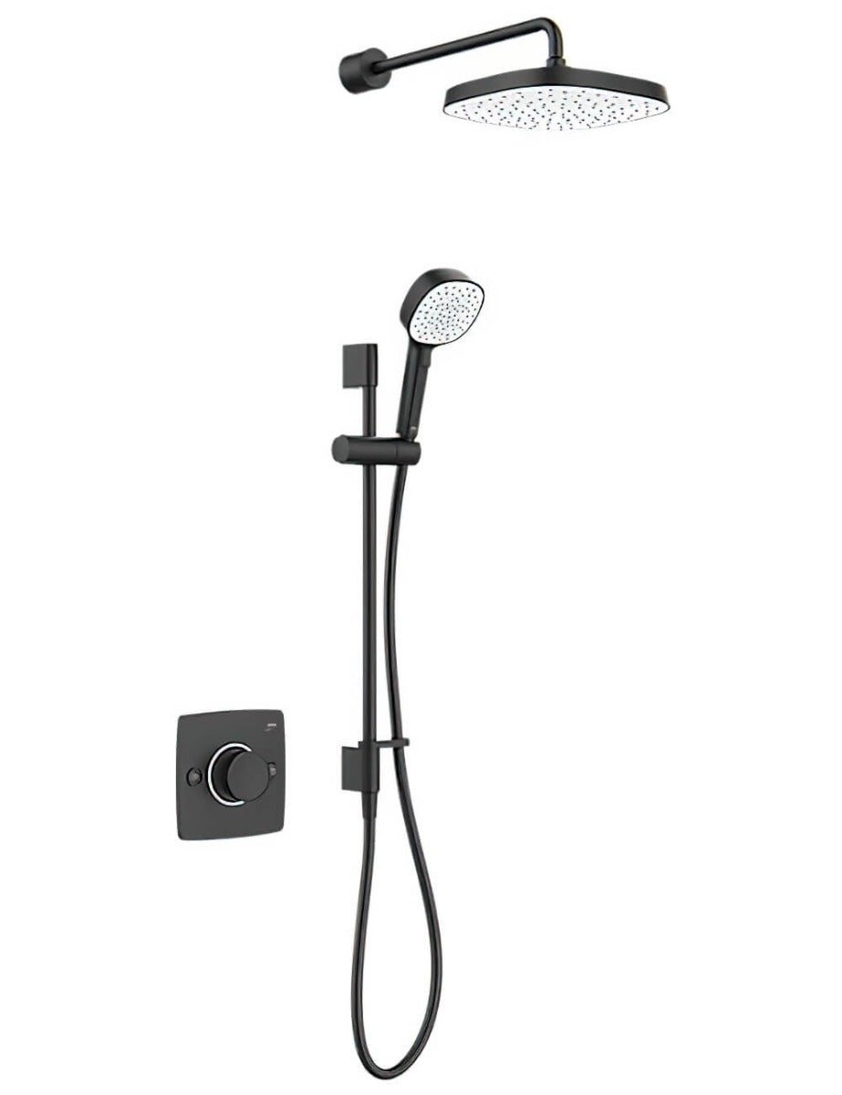 Mira Evoco Dual With illuminating Shower - Matt Black - 1.1967.003 - TAP 'N' SHOWER
