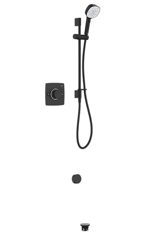 Mira Evoco Dual Bathfill Mixer Shower - Matt Black - 1.1967.007 - TAP 'N' SHOWER