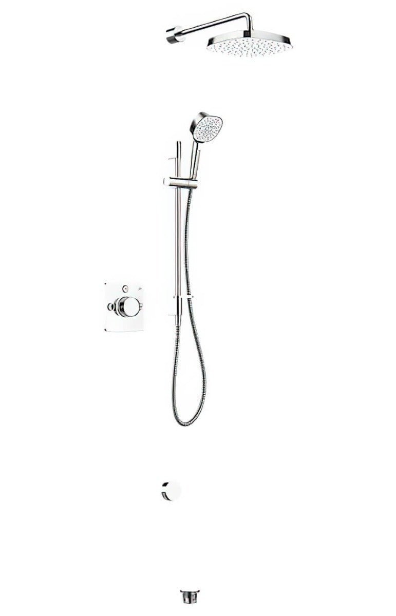 Mira Evoco Bathfill & Dual Mixer Shower - Chrome - 1.1967.009 - TAP 'N' SHOWER