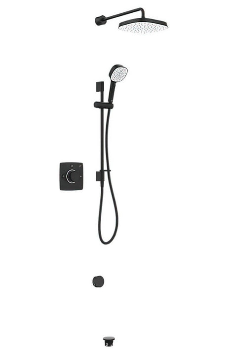 Mira Evoco Bathfill & Dual Mixer Shower - Matt Black - 1.1967.010 - TAP 'N' SHOWER