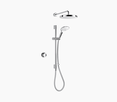 Mira Mode Dual Shower Rear Fed Pumped - Chrome - 1.1980.006 - TAP 'N' SHOWER