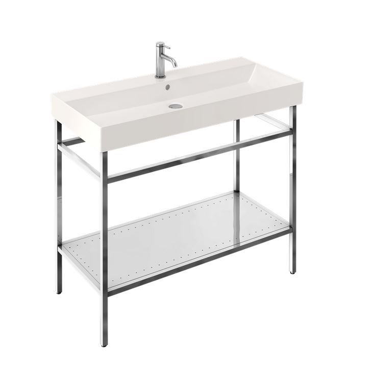 Britton Frame Stand For Basin 1000mm - Polished Stainless Steel - FRAME104 - TAP 'N' SHOWER