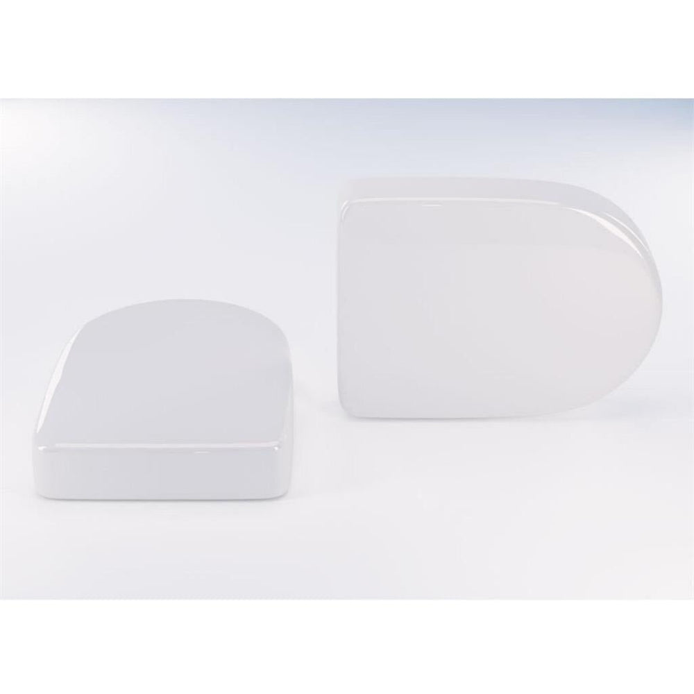 Eastbrook D Shape Vent Caps Pair - White - 101.0007 - TAP 'N' SHOWER