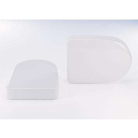 Eastbrook D Shape Vent Caps Pair - White - 101.0007 - TAP 'N' SHOWER