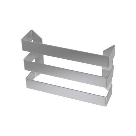 Eastbrook Rosano Triple Flat Style Towel Hanger 280mm - Brushed Stainless Steel - 101.0048 - TAP 'N' SHOWER