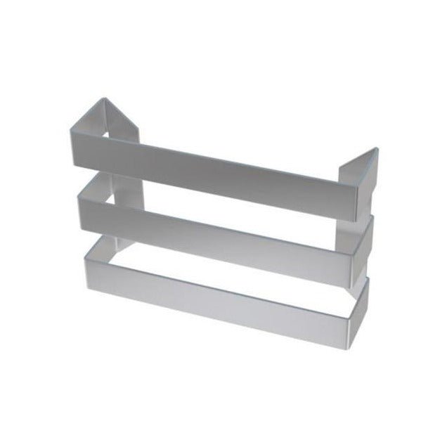 Eastbrook Rosano Triple Flat Style Towel Hanger 280mm - Brushed Stainless Steel - 101.0048 - TAP 'N' SHOWER