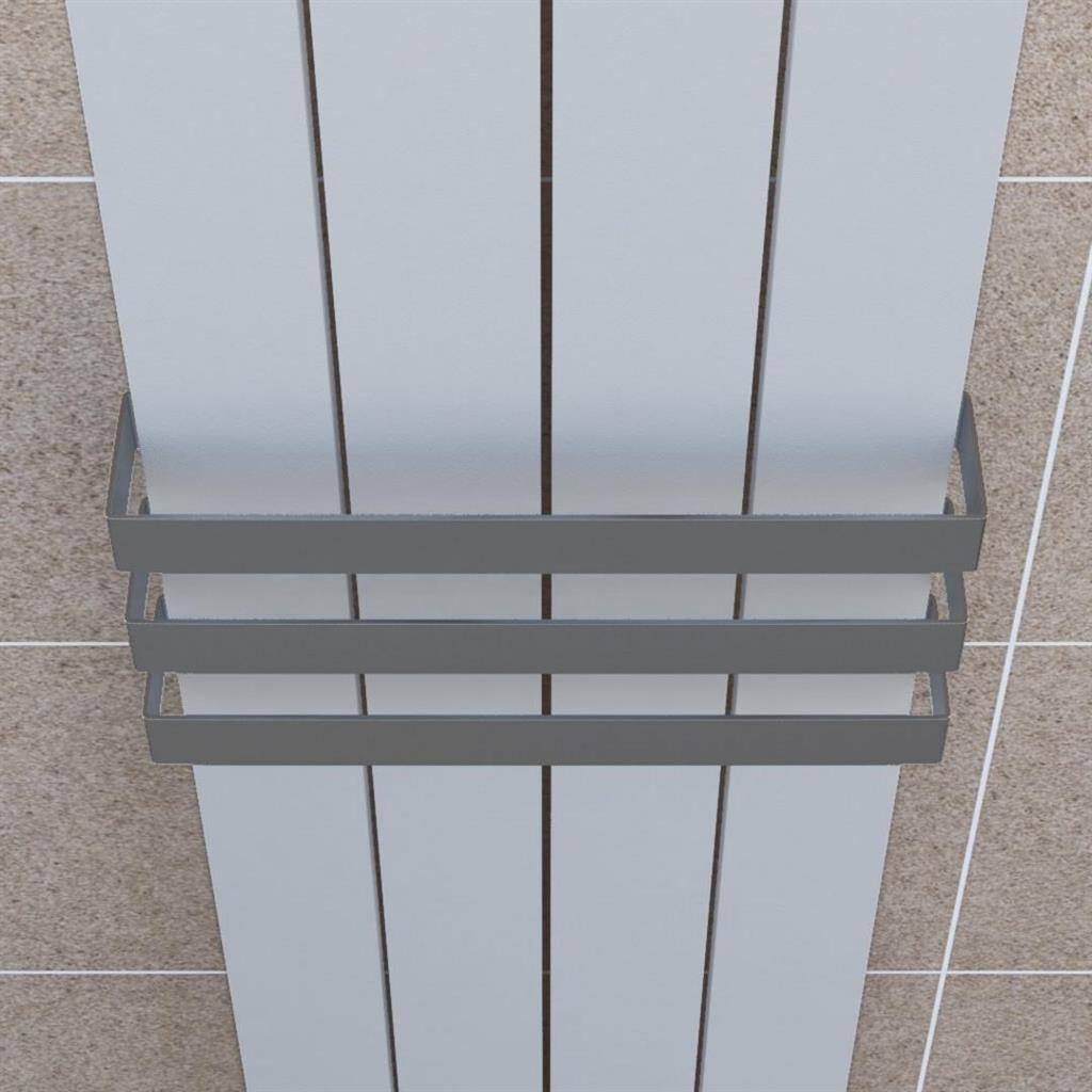 Eastbrook Rosano Triple Flat Style Towel Hanger 375mm - Brushed Stainless Steel - 101.0049 - TAP 'N' SHOWER