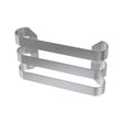 Eastbrook Rosano Triple Curved Style Towel Hanger 280mm - Brushed Stainless Steel - 101.0051 - TAP 'N' SHOWER
