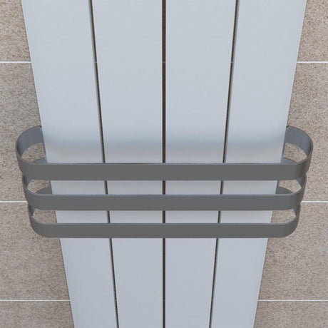 Eastbrook Rosano Triple Curved Style Towel Hanger 470mm - Brushed Stainless Steel - 101.0053 - TAP 'N' SHOWER