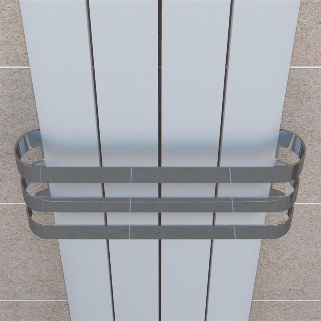 Eastbrook Rosano Triple Curved Style Towel Hanger 280mm - Polished Stainless Steel - 101.0057 - TAP 'N' SHOWER