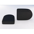 Eastbrook D Shape Vent Caps Pair - Black - 101.0060 - TAP 'N' SHOWER