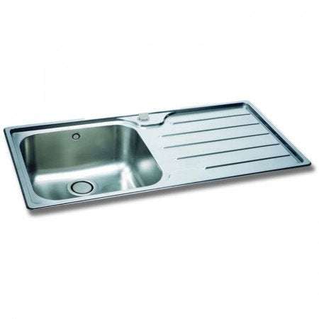 CARRON PHOENIX IBIS INSET stainless steel kitchen sink with one bowl and right hand drainer