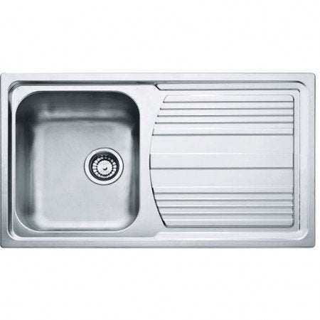 CARRON PHOENIX LOGICA 100 reversible stainless steel 1 bowl kitchen sink with drainer
