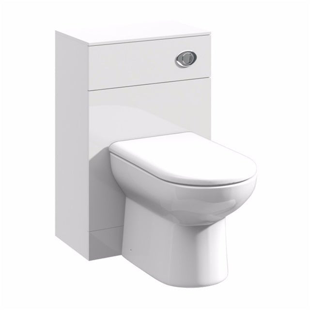 Oakham Alaska Toilet WC Unit Back To Wall - 500mm - White - TAP 'N' SHOWER