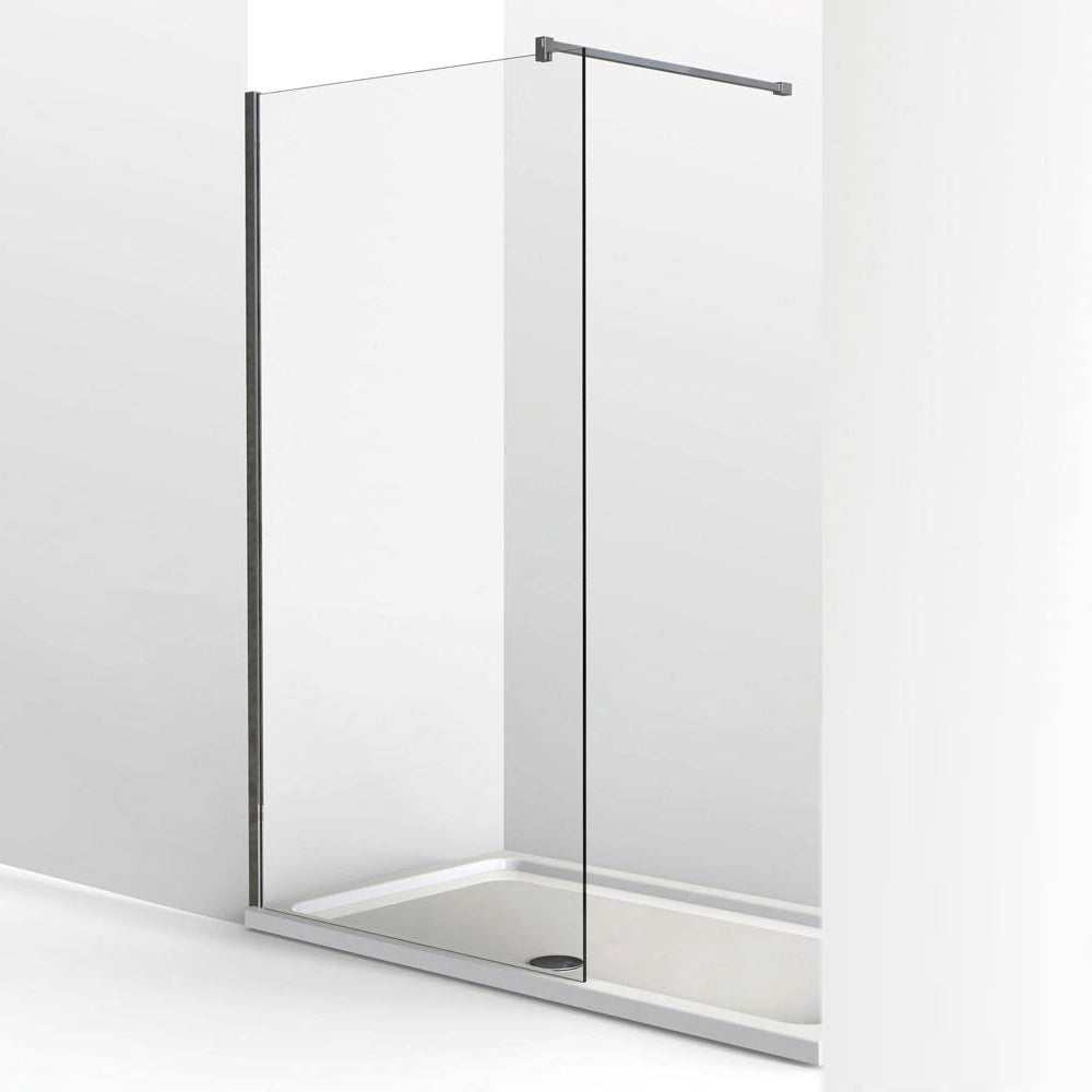 KUDOS Ultimate2 10mm Glass 1000mm Wet Room Panel and Fixing Kit - 10WP1000 - KIT - TAP 'N' SHOWER