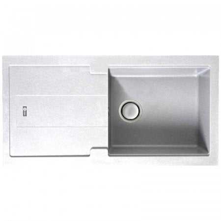 CARRON PHOENIX BALI 105 polar white granite 1 bowl kitchen sink with draining board