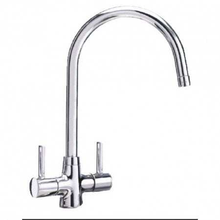 Carron Phoenix Alba Dual Lever Kitchen Tap - Chrome - 115.0068.379