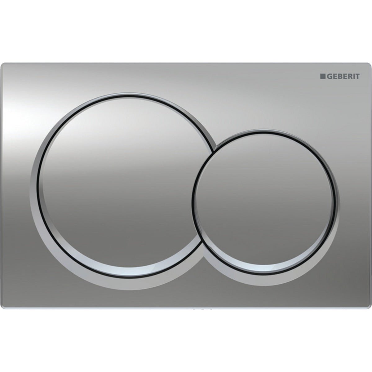 Geberit Alpha01 Round Dual Flush Plate - Chrome - 115.035.21.1 - TAP 'N' SHOWER