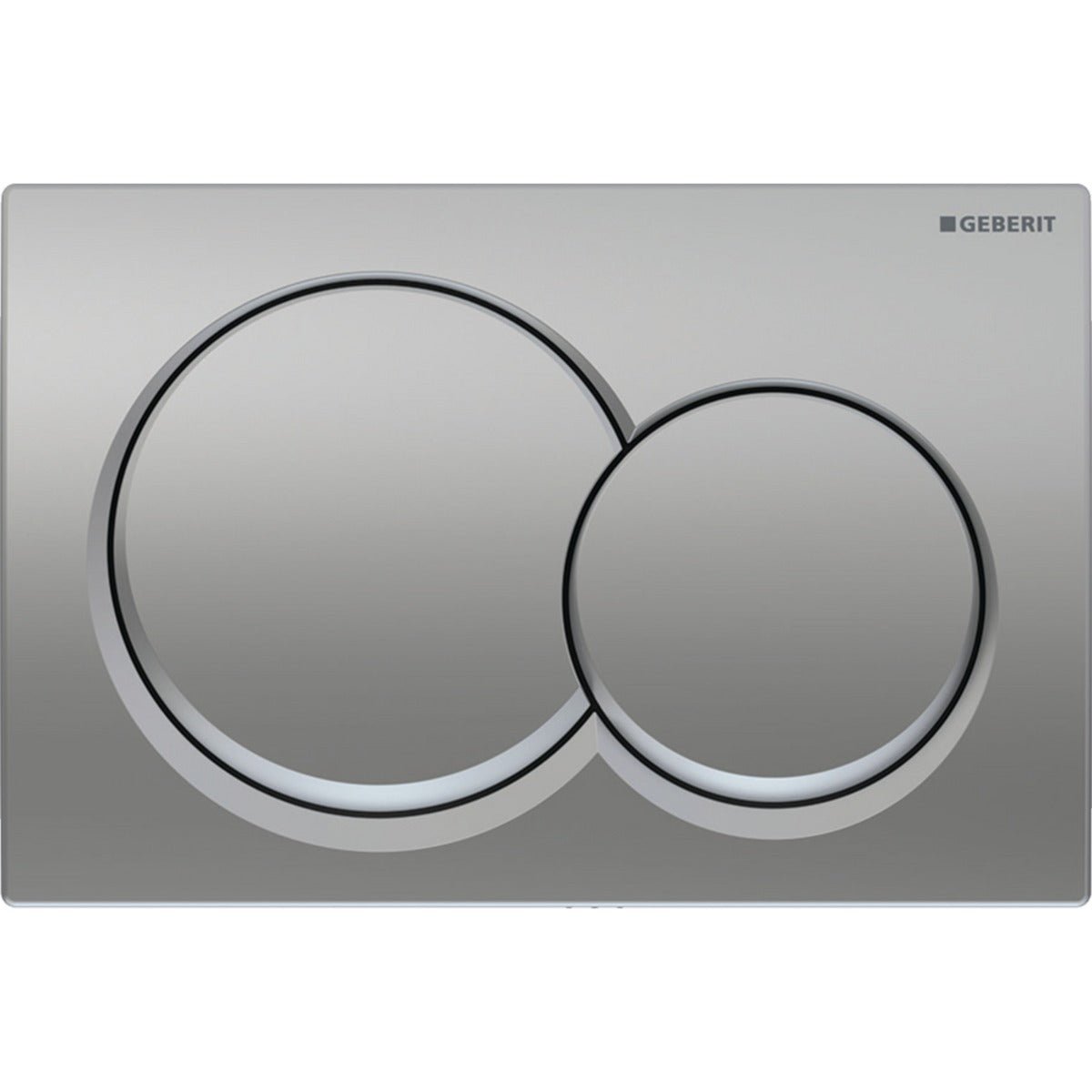 Geberit Alpha01 Round Dual Flush Plate - Matt Chrome - 115.035.46.1 - TAP 'N' SHOWER