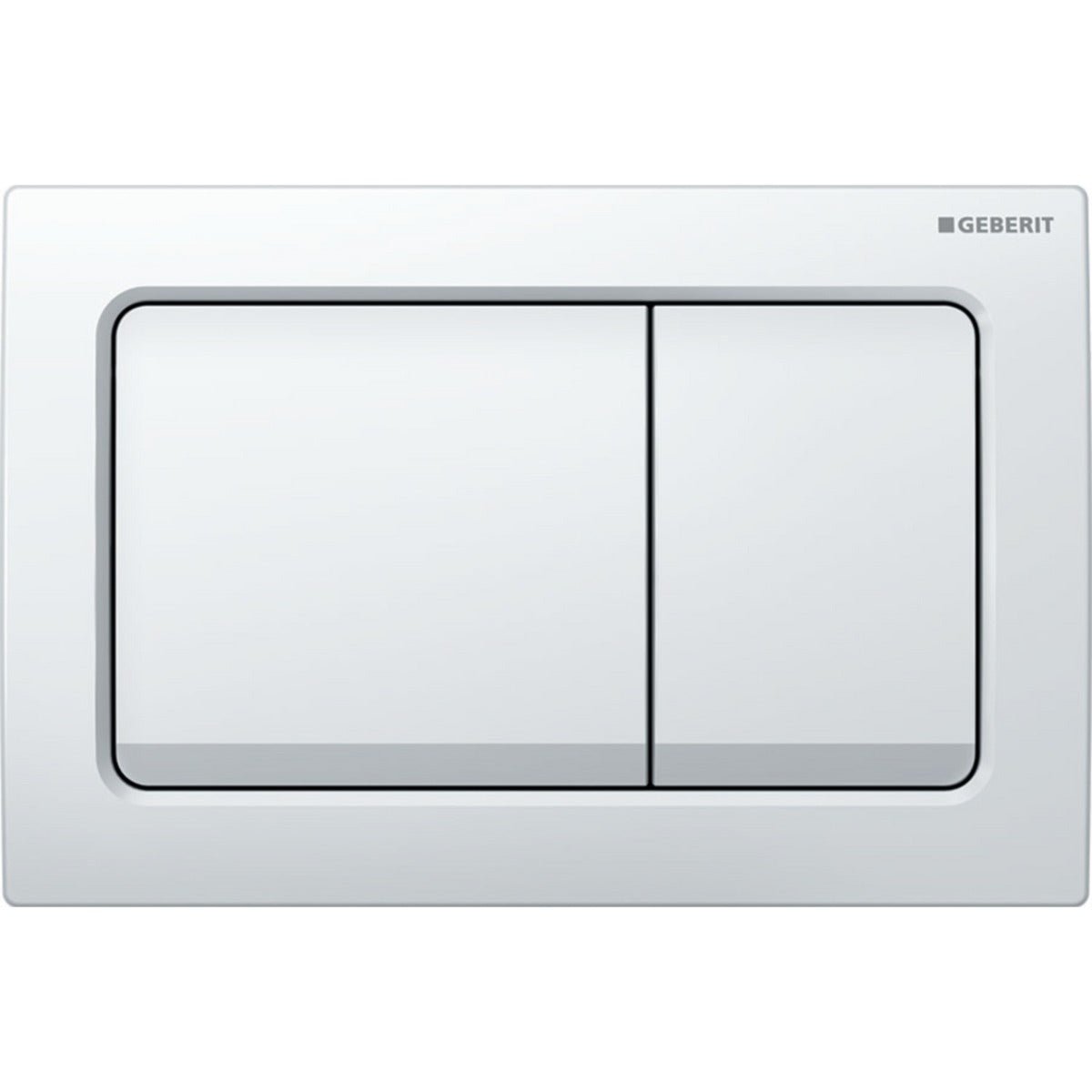 Geberit Alpha01 Square Dual Flush Plate - White - 115.055.11.1 - TAP 'N' SHOWER