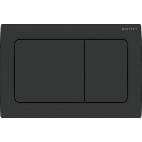 Geberit Alpha01 Square Dual Flush Plate - Matt Black - 115.055.14.1 - TAP 'N' SHOWER