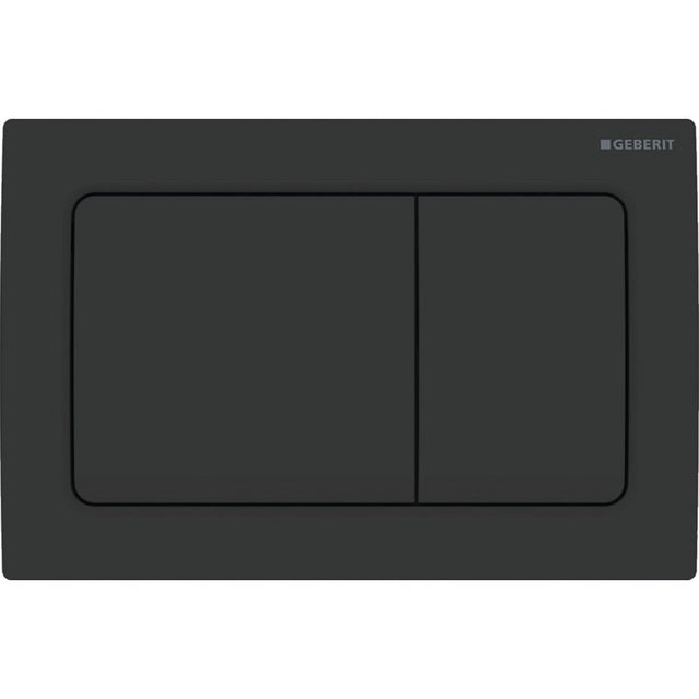 Geberit Alpha01 Square Dual Flush Plate - Matt Black - 115.055.14.1 - TAP 'N' SHOWER