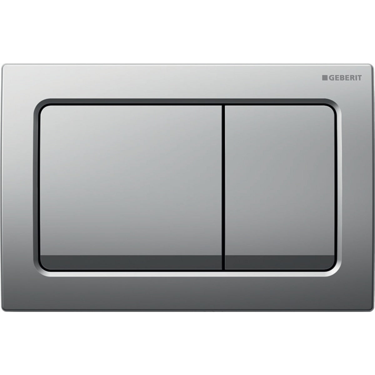 Geberit Alpha01 Square Dual Flush Plate - Matt Chrome - 115.055.46.1 - TAP 'N' SHOWER