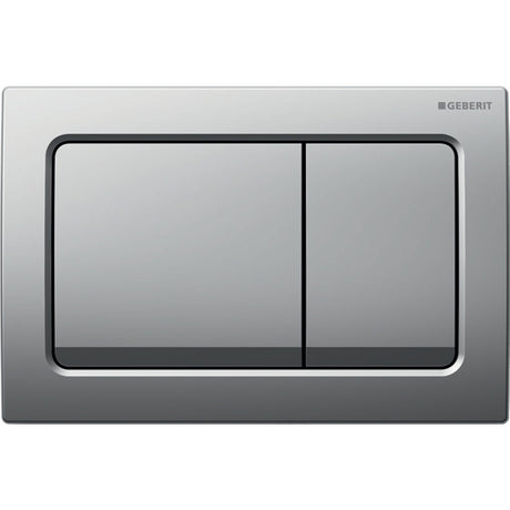 Geberit Alpha01 Square Dual Flush Plate - Matt Chrome - 115.055.46.1 - TAP 'N' SHOWER