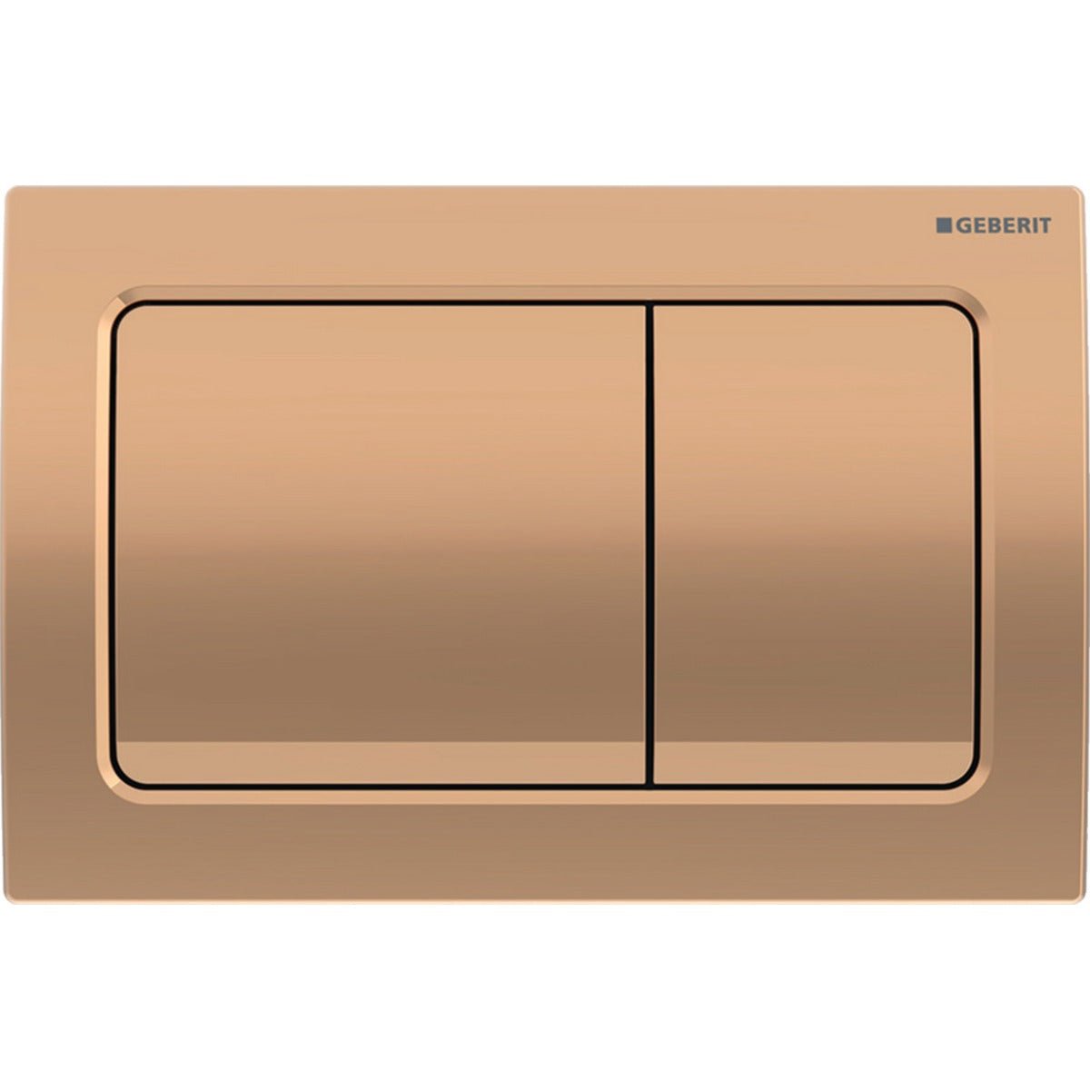 Geberit Alpha01 Square Dual Flush Plate - Red Gold - 115.055.QA.1 - TAP 'N' SHOWER
