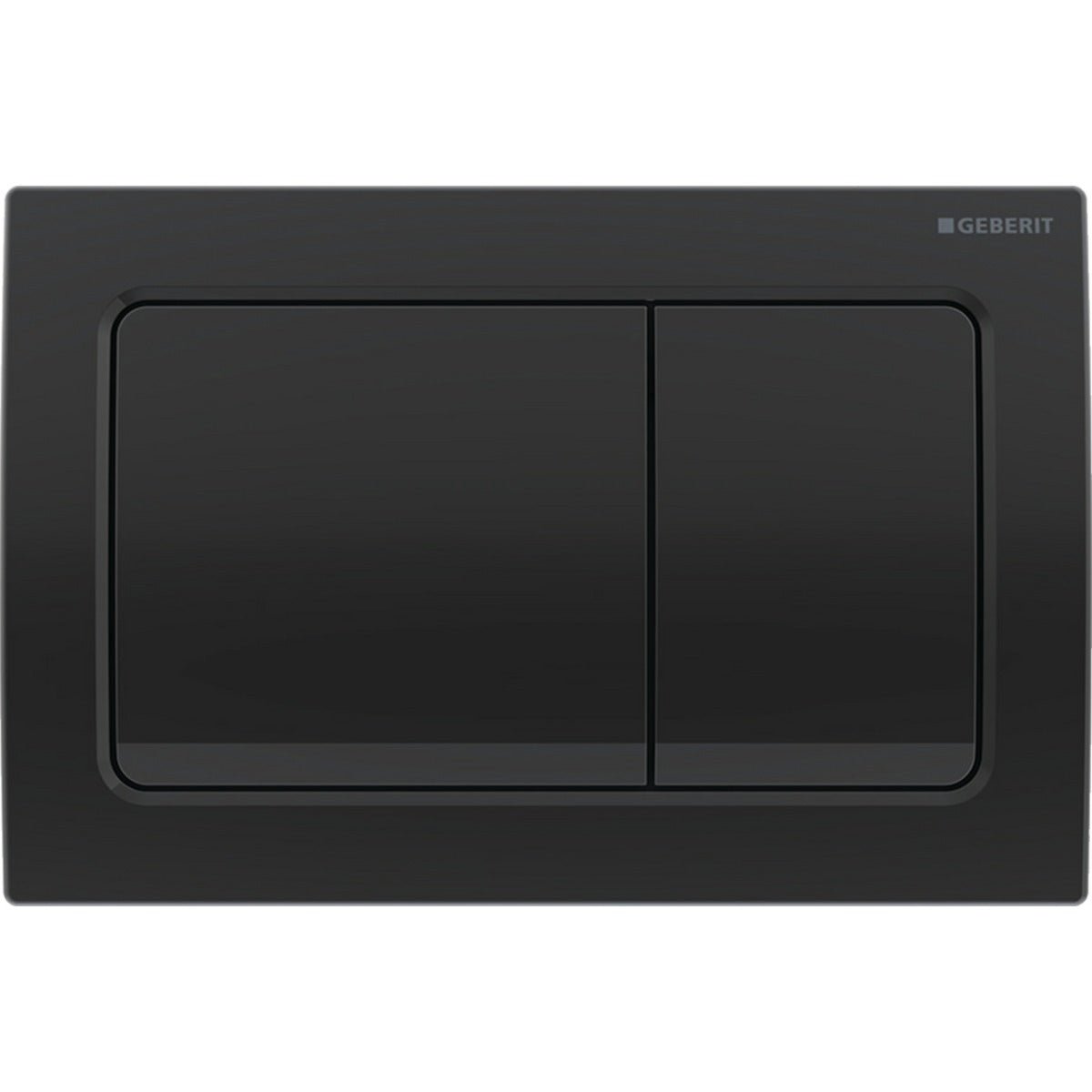 Geberit Alpha01 Square Dual Flush Plate - Black Chrome - 115.055.QC.1 - TAP 'N' SHOWER