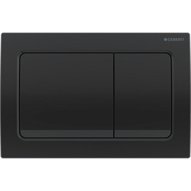 Geberit Alpha01 Square Dual Flush Plate - Black Chrome - 115.055.QC.1 - TAP 'N' SHOWER