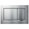 Geberit Omega30 Dual Flush Plate - Matt/Gloss Chrome - 115.080.JQ.1