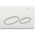 Geberit Kappa20 Modern Rectangular Dual Flush Plate - White - 115.228.11.1