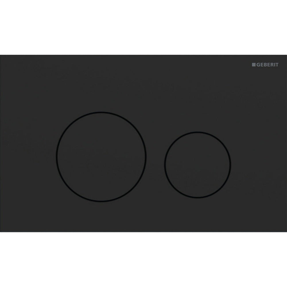 Geberit Sigma40 Round WC Dual Flush Plate - Matt Black - 115.628.14.1 - TAP 'N' SHOWER