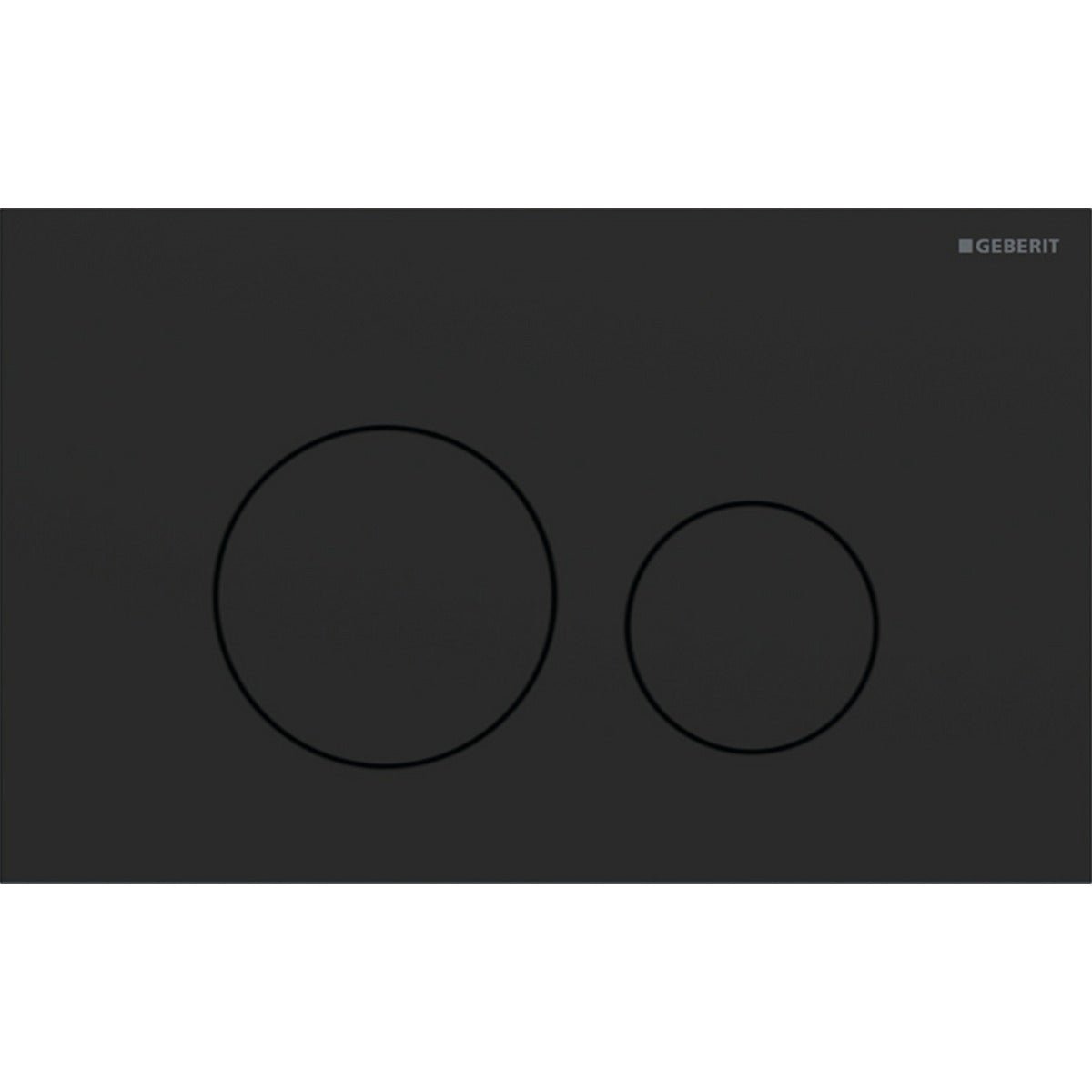 Geberit Sigma40 Round WC Dual Flush Plate - Matt Black - 115.628.14.1 - TAP 'N' SHOWER