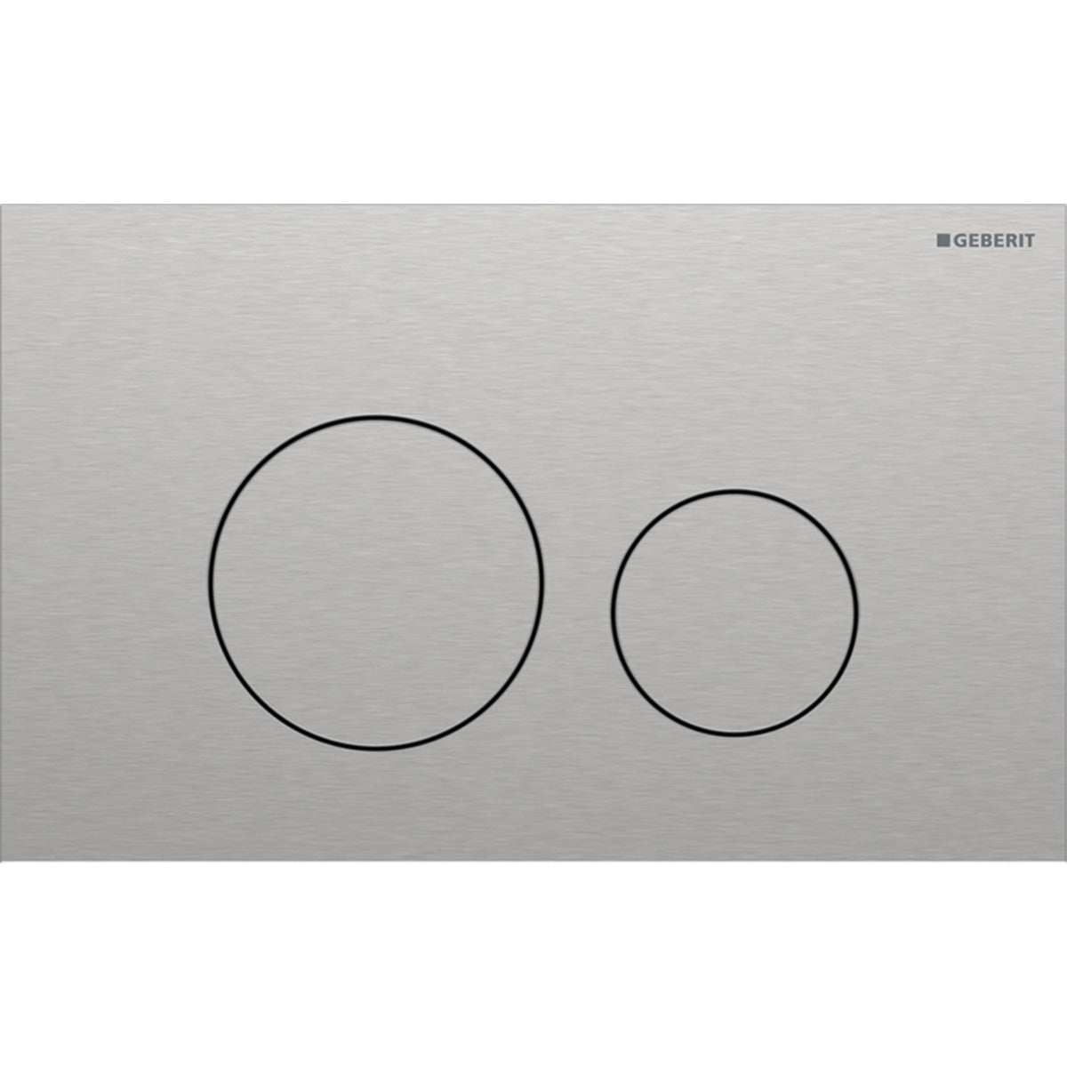 Geberit Sigma40 Round WC Dual Flush Plate - Bushed Chrome - 115.628.FW.1 - TAP 'N' SHOWER