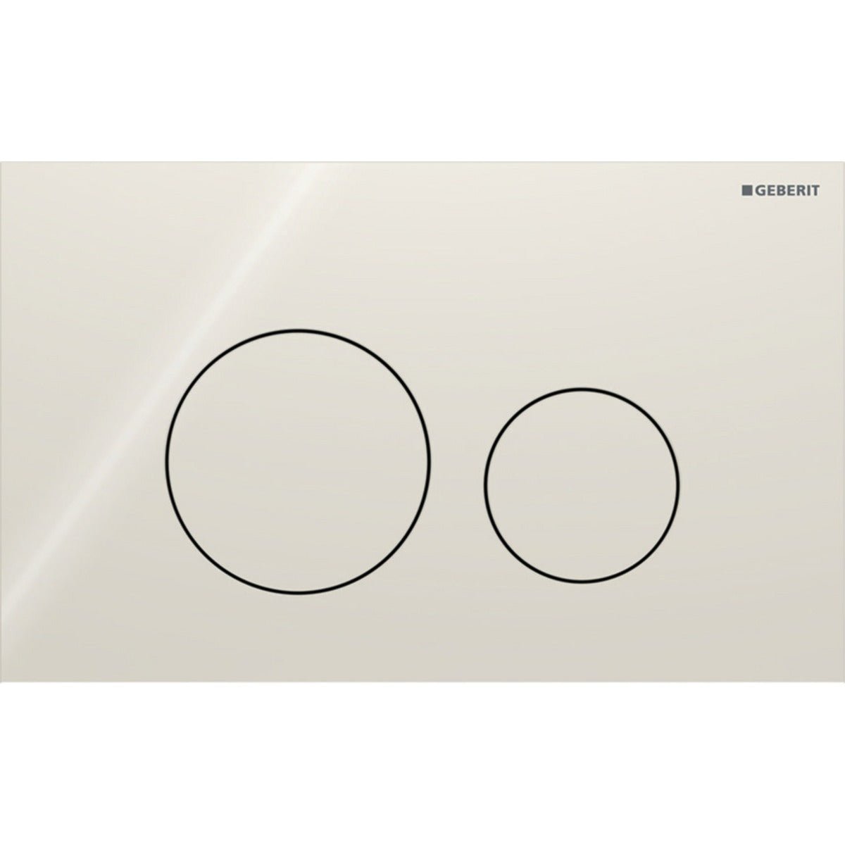 Geberit Sigma40 Round WC Dual Flush Plate - Sand Grey Glass - 115.628.JL.1 - TAP 'N' SHOWER