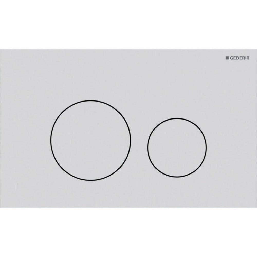 Geberit Sigma40 Round WC Dual Flush Plate - Matt White - 115.628.JT.1 - TAP 'N' SHOWER
